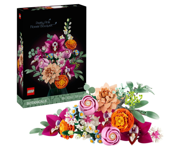 LEGO Botanicals 10342 Piękny bukiet różowych kwiatów - 1283648 - zdjęcie 2